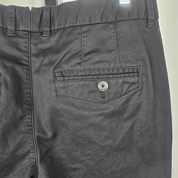 Perk Slim Fit Stretch Chino Pants Black 33x32 Cotton Spandex Blend Casual Work - Picture 4 of 5